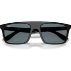 RB2222, Black/Dark Blue Polarised Glass Lenses 57 Eye Size