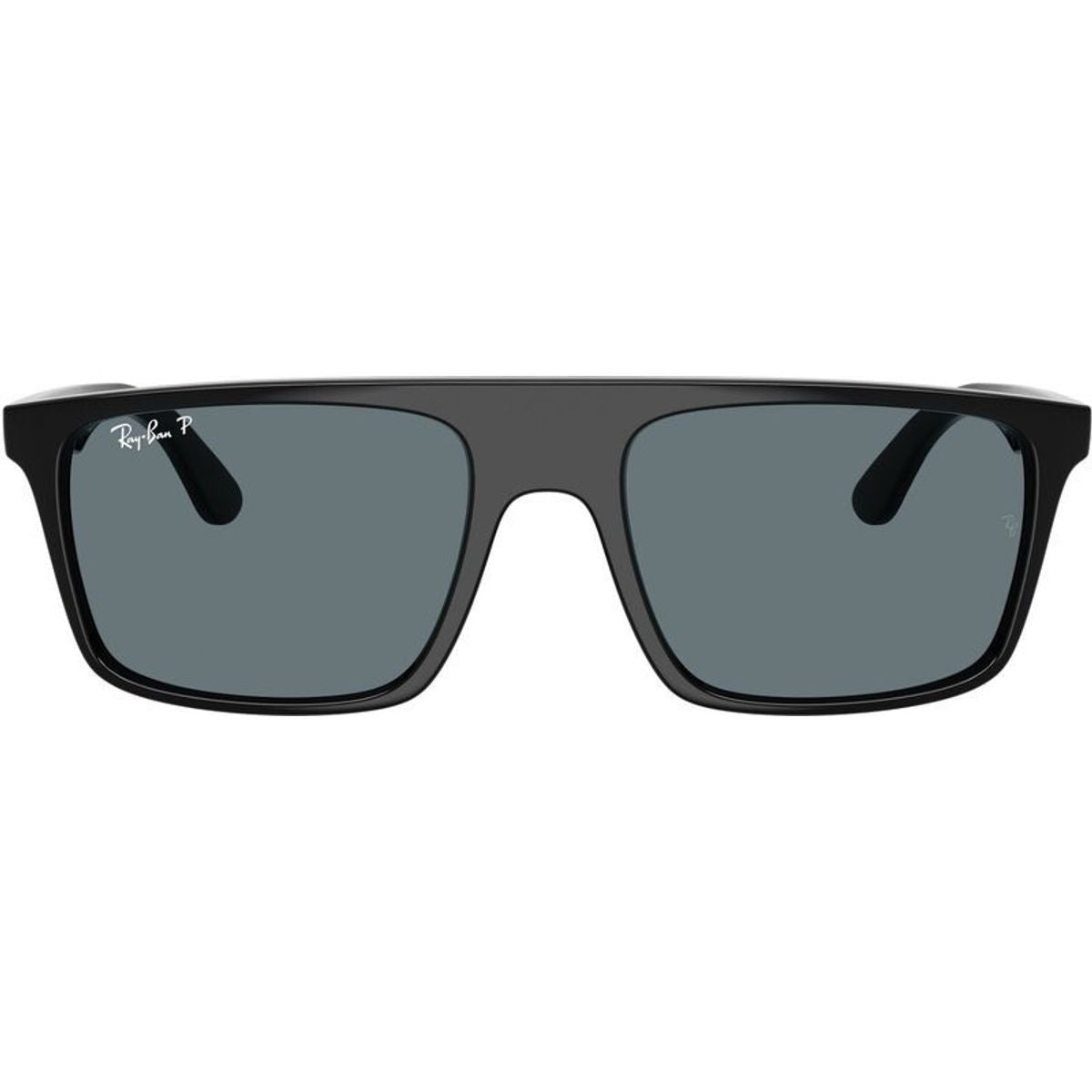 RB2222, Black/Dark Blue Polarised Glass Lenses 57 Eye Size
