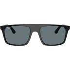 RB2222, Black/Dark Blue Polarised Glass Lenses 55 Eye Size