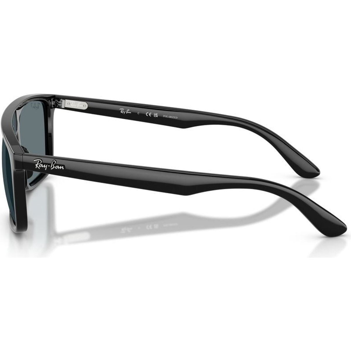 RB2222, Black/Dark Blue Polarised Glass Lenses 55 Eye Size