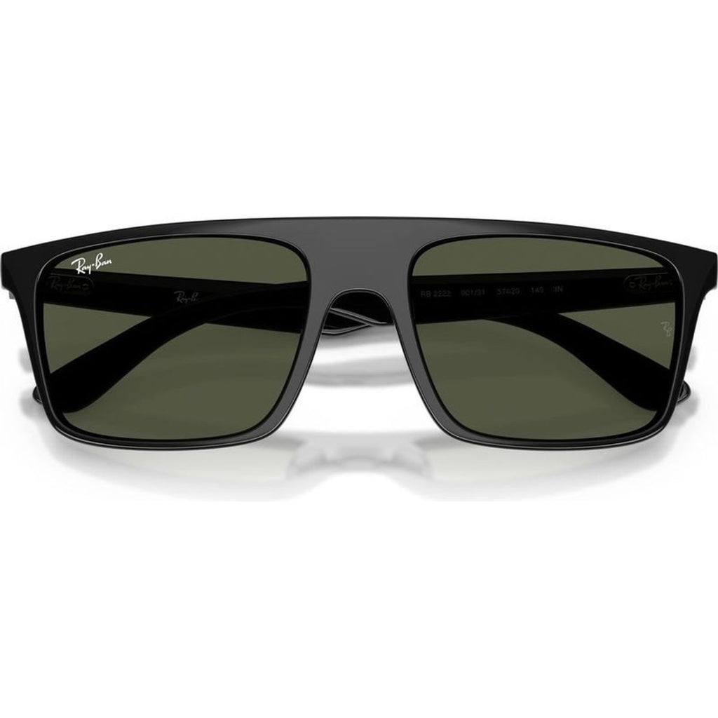 RB2222, Black/Green Glass Lenses 55 Eye Size