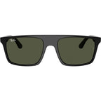 RB2222, Black/Green Glass Lenses 55 Eye Size