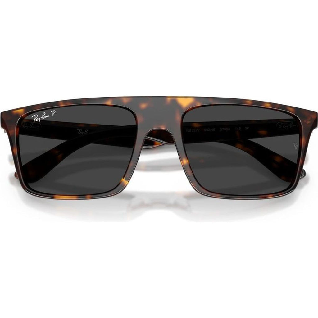 RB2222, Havana/Black Polarised Glass Lenses 57 Eye Size
