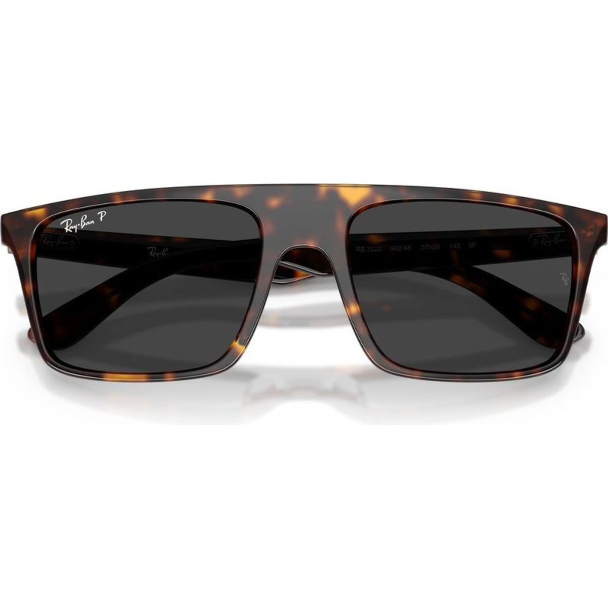 RB2222, Havana/Black Polarised Glass Lenses 57 Eye Size
