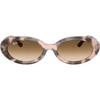 RB2223, Opal Pink Havana/Clear Brown Gradient Glass Lenses
