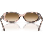 RB2223, Opal Pink Havana/Clear Brown Gradient Glass Lenses