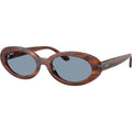 RB2223, Striped Havana/Blue Glass Lenses