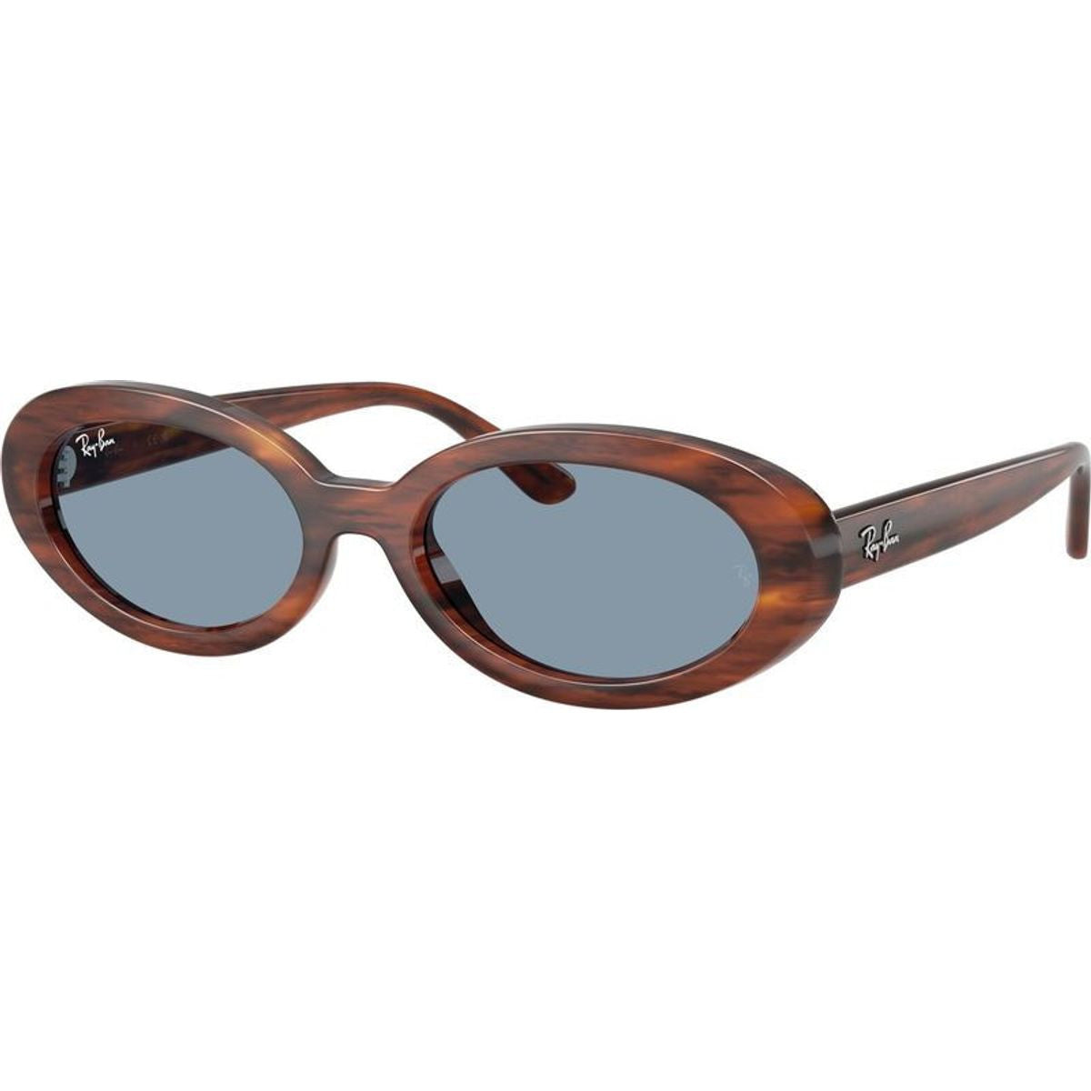 RB2223, Striped Havana/Blue Glass Lenses