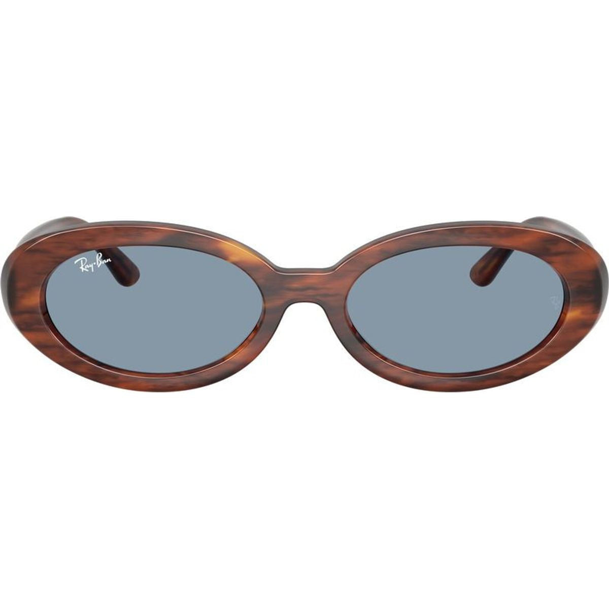 RB2223, Striped Havana/Blue Glass Lenses