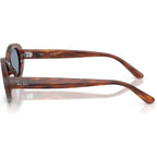 RB2223, Striped Havana/Blue Glass Lenses