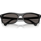 RB2224, Black/Dark Grey Glass Lenses 57 Eye Size