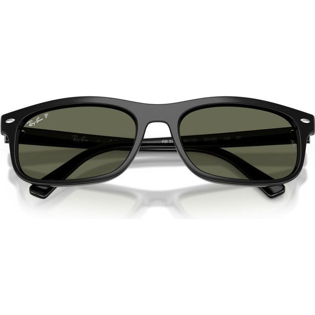 RB2224, Black/Green Polarised Glass Lenses 57 Eye Size