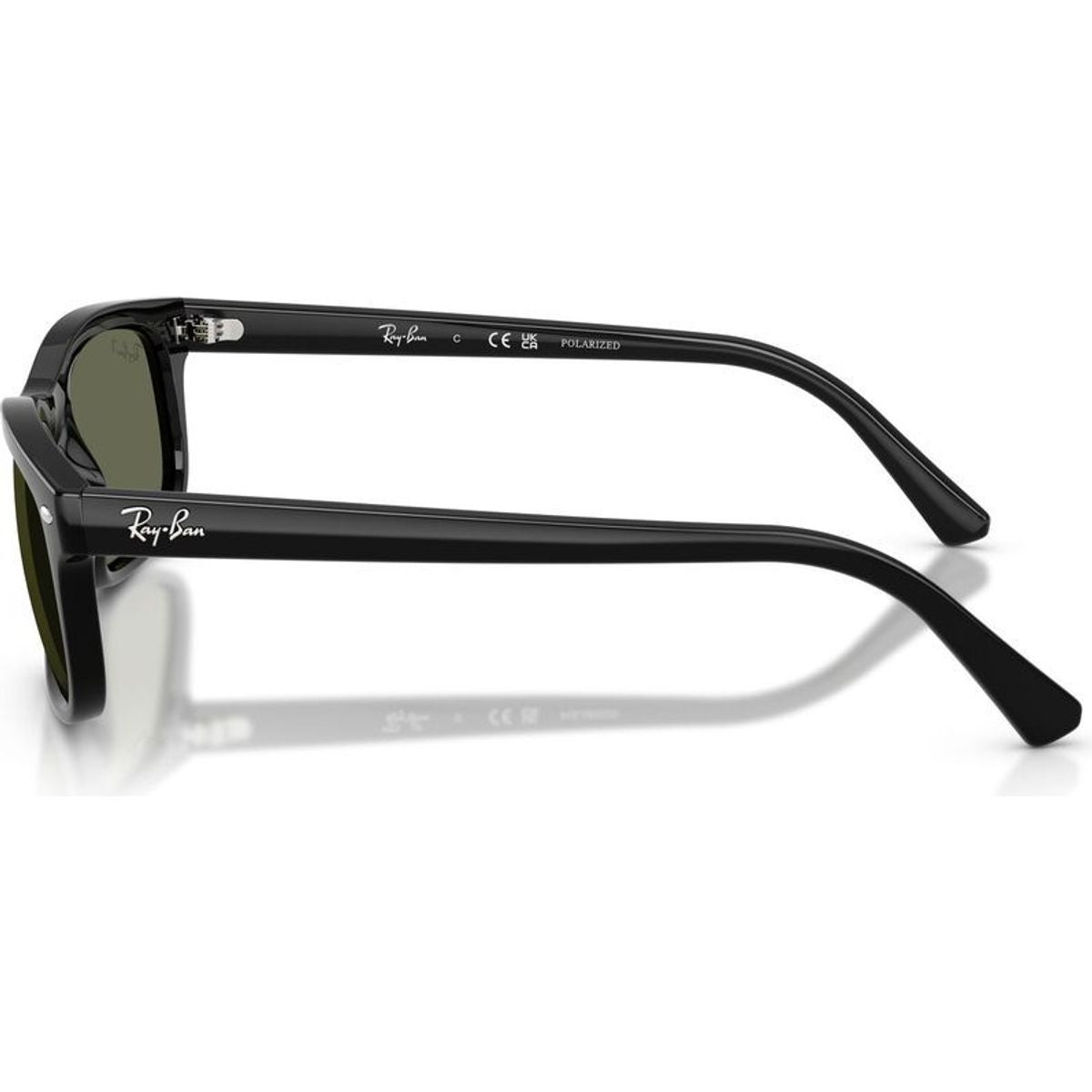 RB2224, Black/Green Polarised Glass Lenses 57 Eye Size