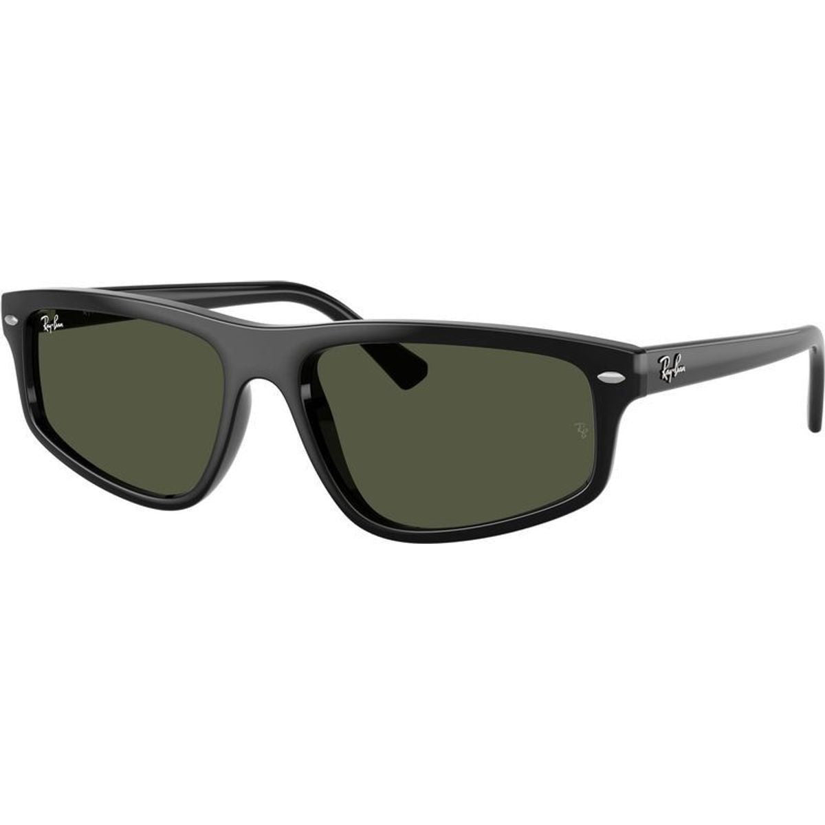 RB2225, Black/Green Glass Lenses 57 Eye Size