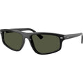 RB2225, Black/Green Glass Lenses 59 Eye Size