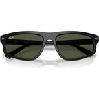 RB2225, Black/Green Glass Lenses 57 Eye Size