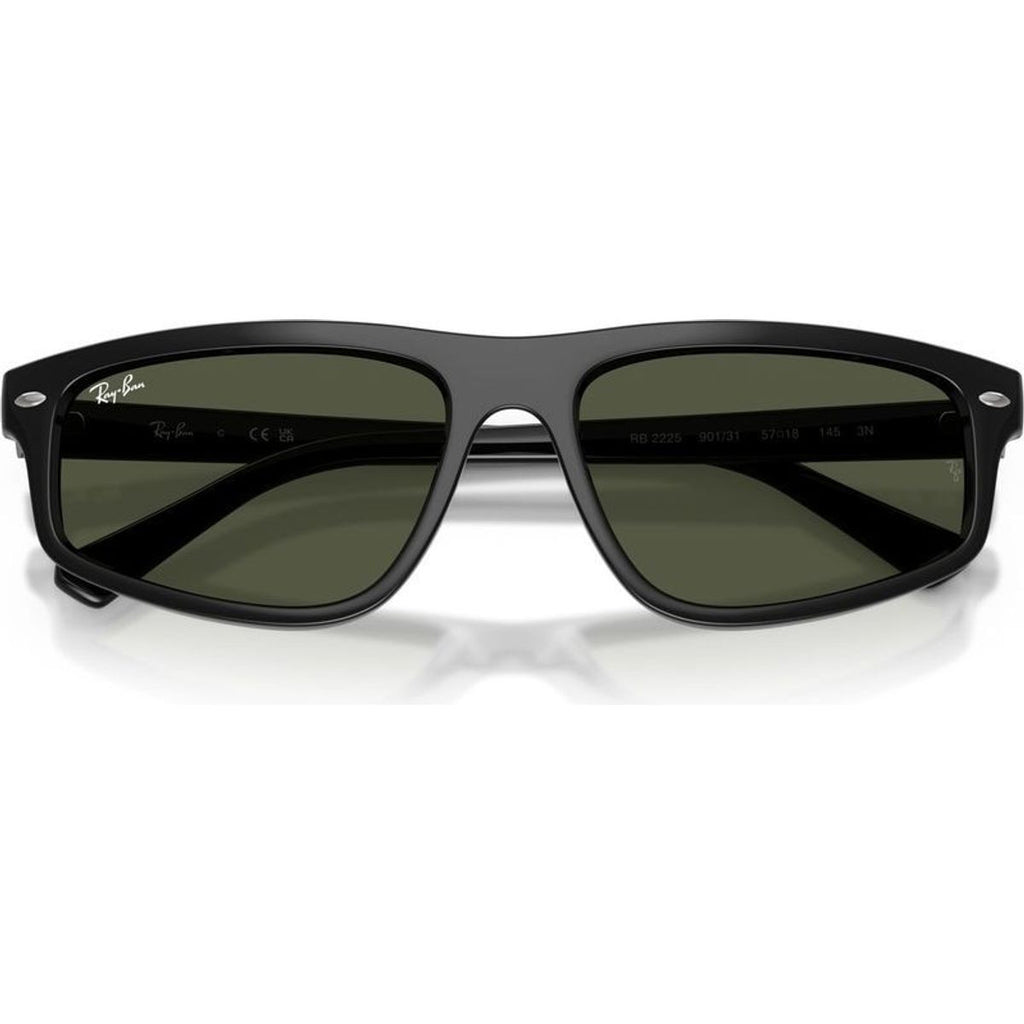 RB2225, Black/Green Glass Lenses 59 Eye Size