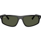 RB2225, Black/Green Glass Lenses 59 Eye Size