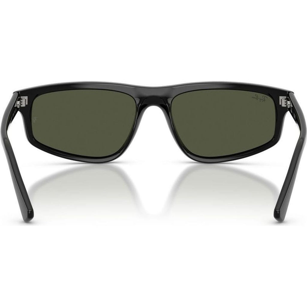 RB2225, Black/Green Glass Lenses 57 Eye Size