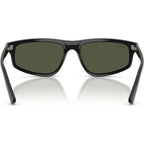 RB2225, Black/Green Glass Lenses 57 Eye Size
