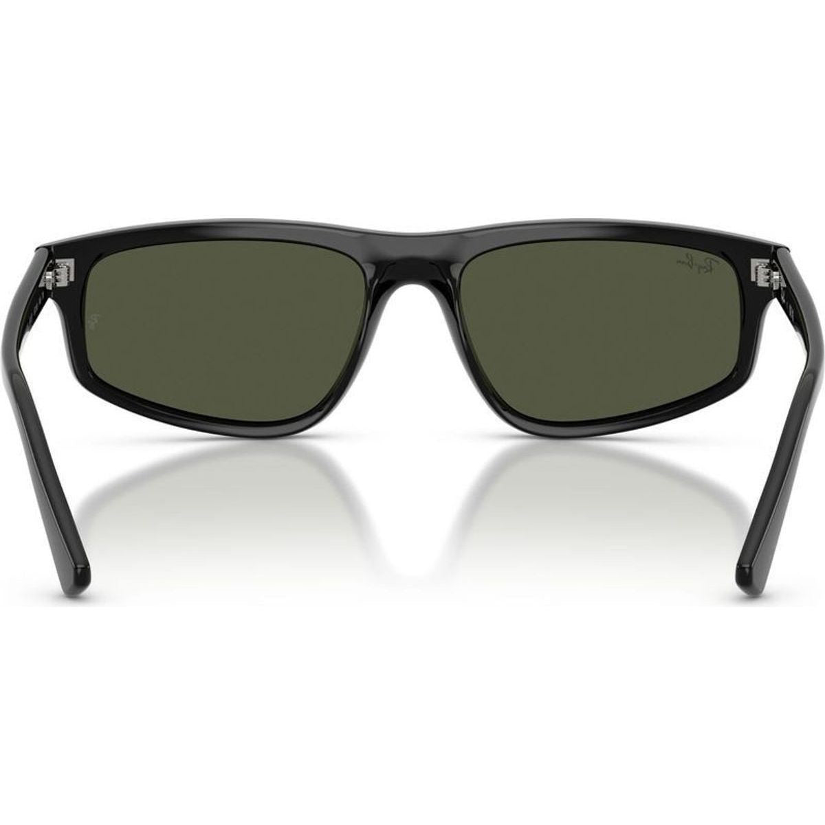RB2225, Black/Green Glass Lenses 57 Eye Size