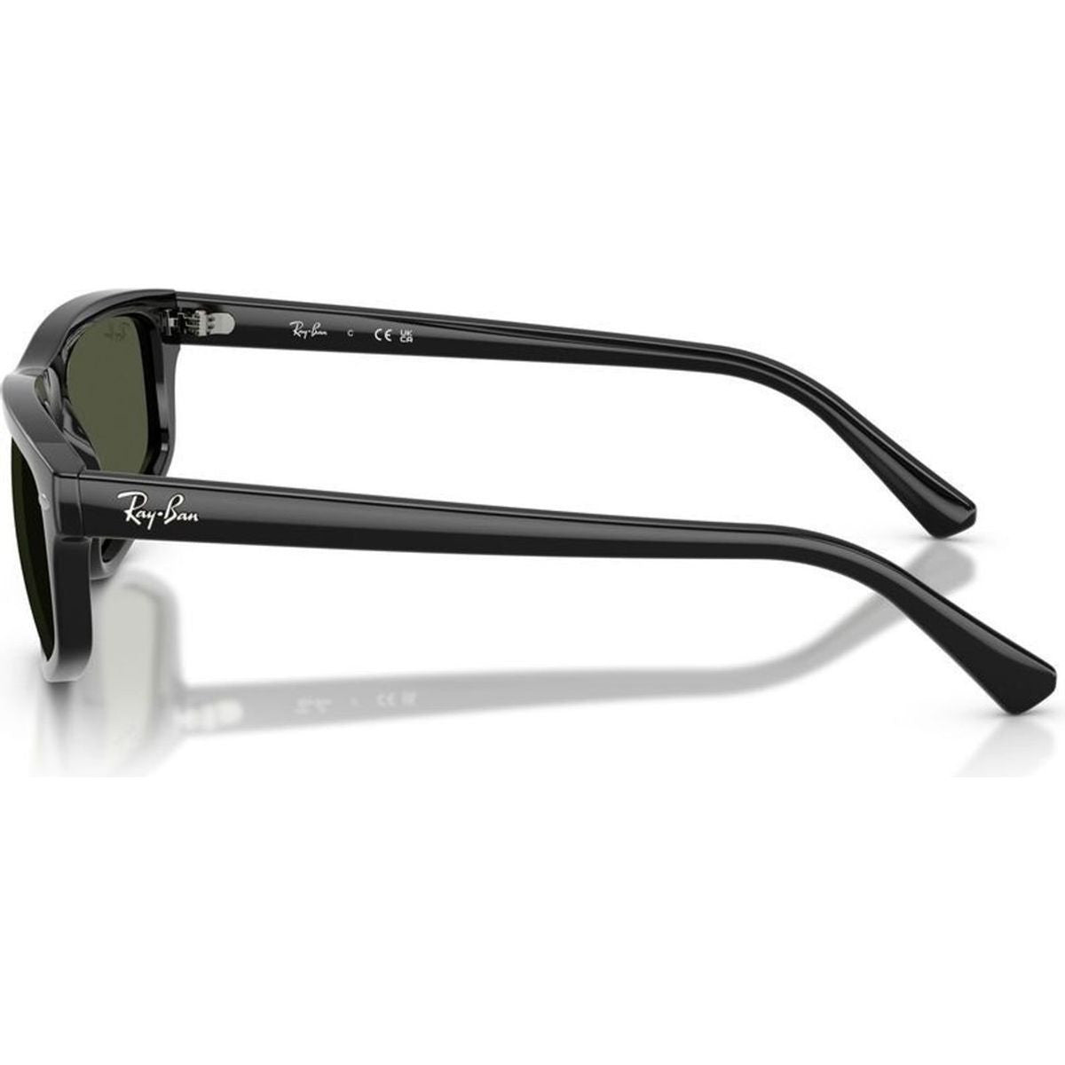 RB2225, Black/Green Glass Lenses 57 Eye Size
