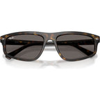 RB2225, Havana/Dark Grey Glass Lenses 59 Eye Size