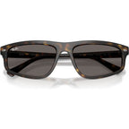 RB2225, Havana/Dark Grey Glass Lenses 57 Eye Size