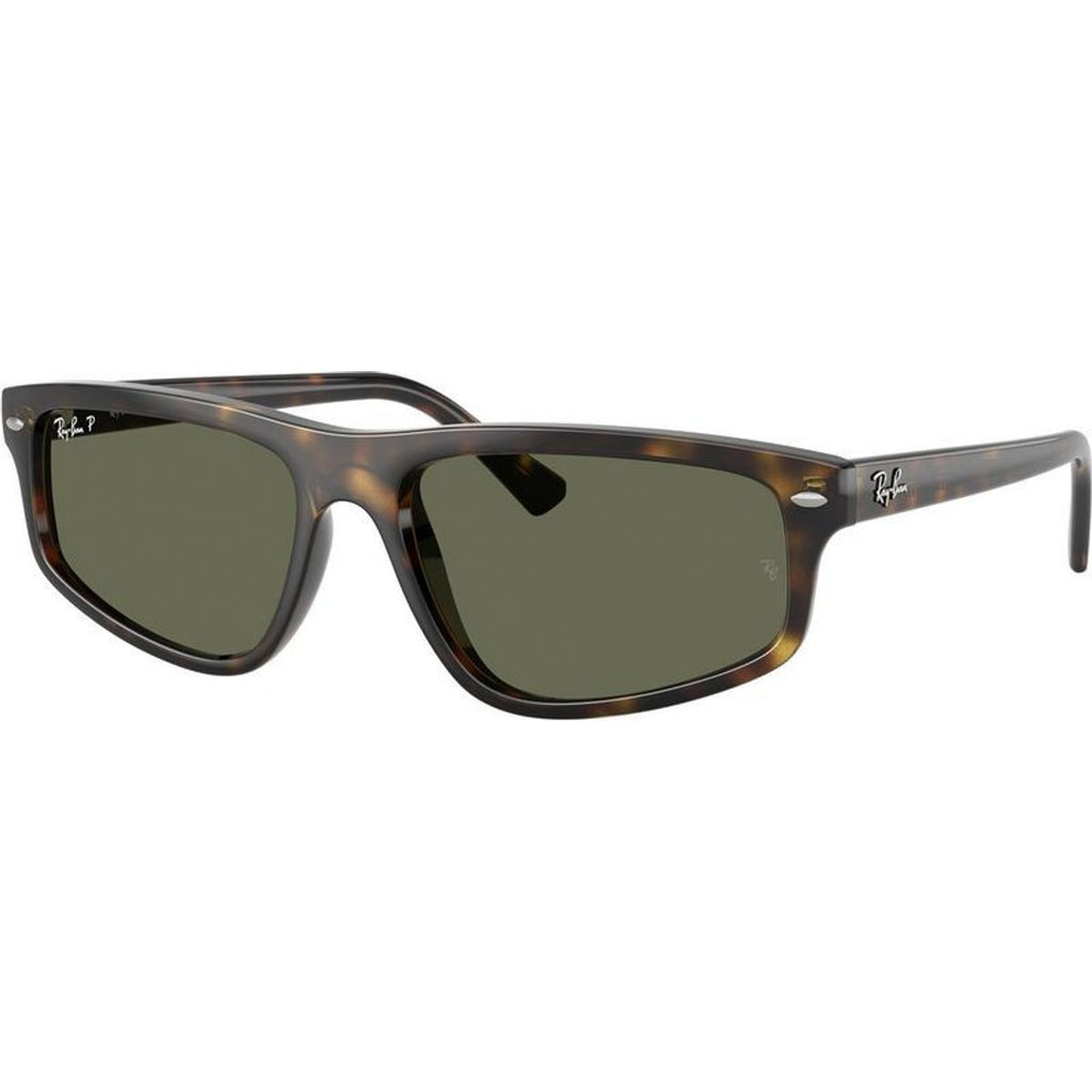RB2225, Havana/Green Polarised Glass Lenses 57 Eye Size