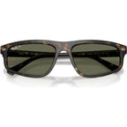 RB2225, Havana/Green Polarised Glass Lenses 57 Eye Size