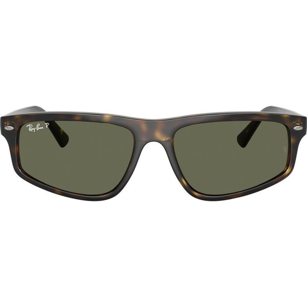 RB2225, Havana/Green Polarised Glass Lenses 57 Eye Size