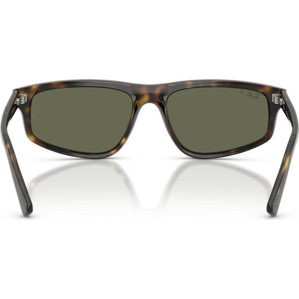 RB2225, Havana/Green Polarised Glass Lenses 57 Eye Size