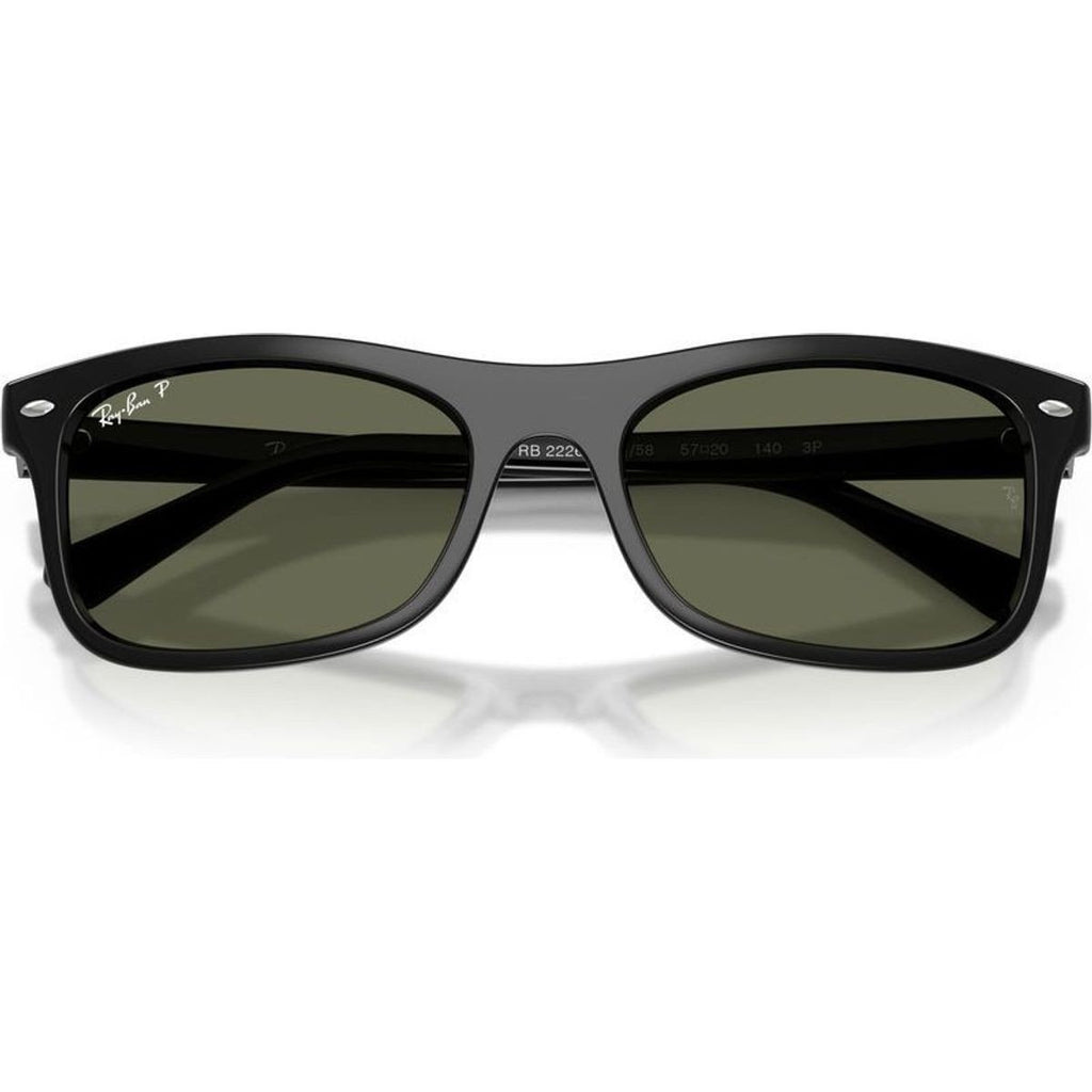 RB2226, Black/Green Polarised Glass Lenses