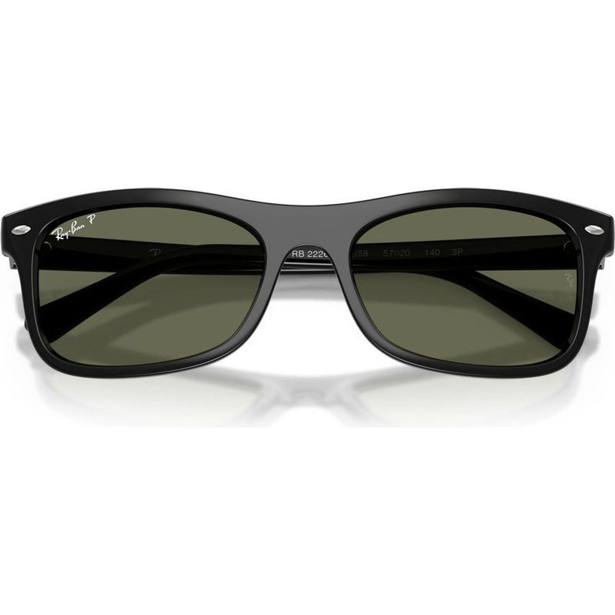RB2226, Black/Green Polarised Glass Lenses