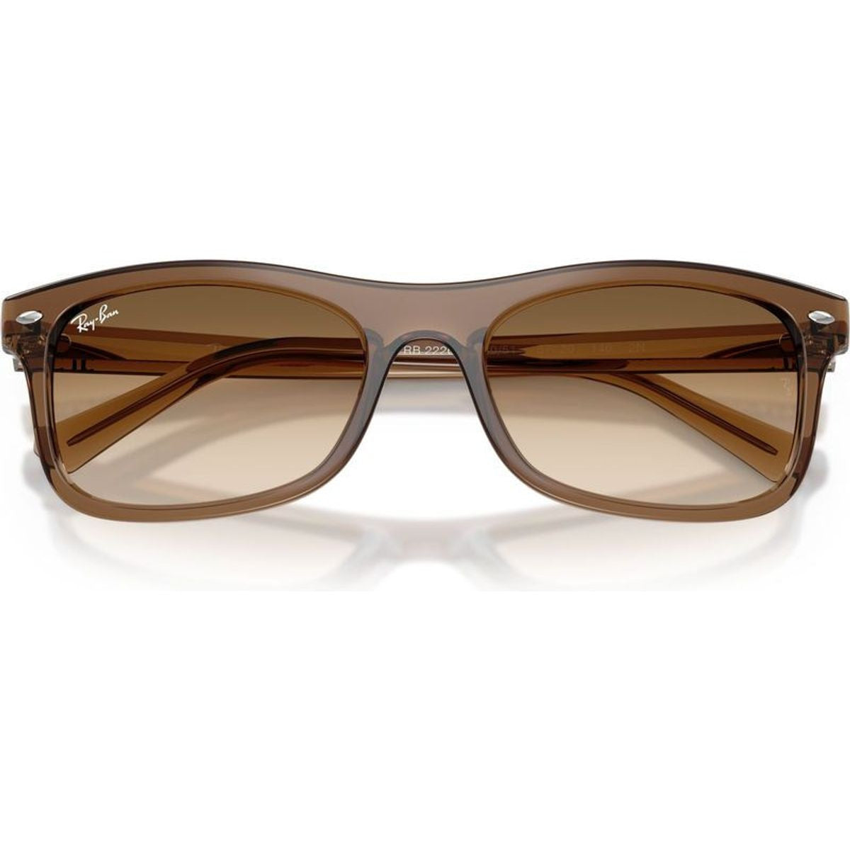 RB2226, Transparent Light Brown/Clear Brown Gradient Glass Lenses