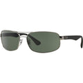 RB3445, Gunmetal/Green Lenses 61 Eye Size