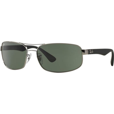 RB3445, Gunmetal/Green Lenses 61 Eye Size