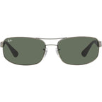 RB3445, Gunmetal/Green Lenses 61 Eye Size