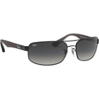 RB3445, Matte Black/Grey Gradient Lenses 61 Eye Size