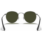 Round Metal RB3447, Matte Gunmetal/Green Glass Lenses 50 Eye Size