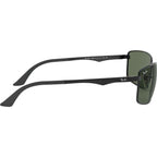 RB3498, Black/Dark Green Lenses 61 Eye Size