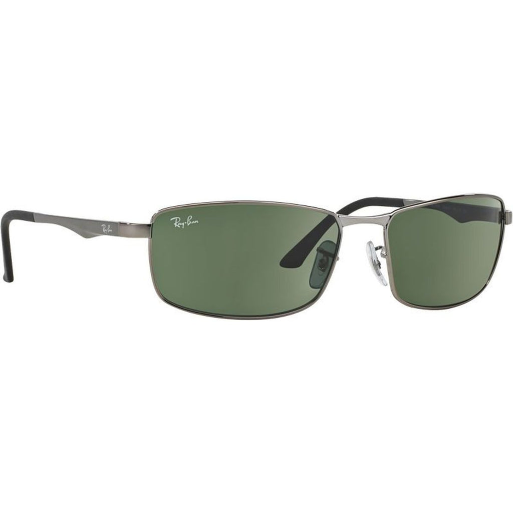 RB3498, Gunmetal/Dark Green Lenses 61 Eye Size