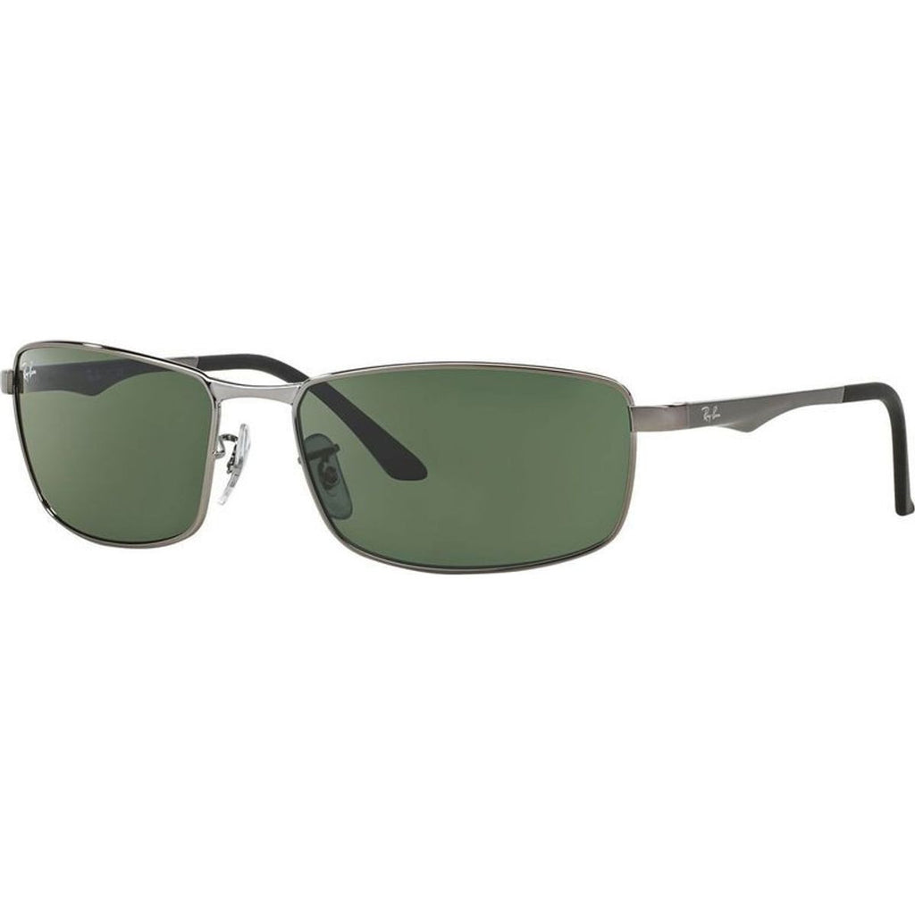RB3498, Gunmetal/Dark Green Lenses 61 Eye Size
