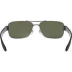 RB3522, Gunmetal/Green Polarised Lenses