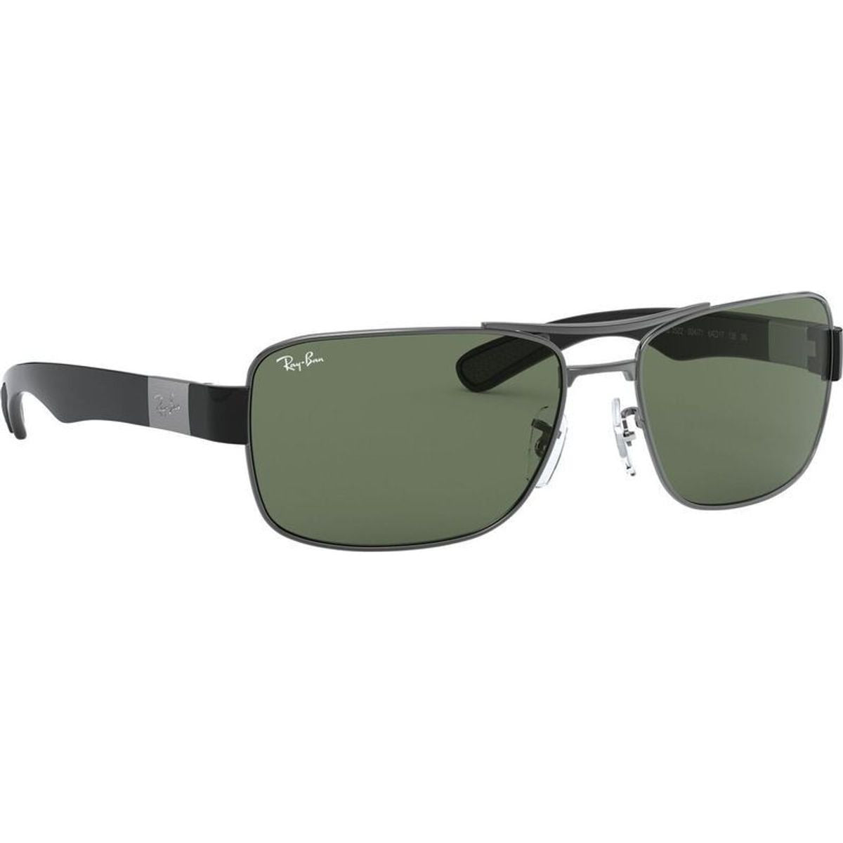 RB3522, Gunmetal/Green Lenses