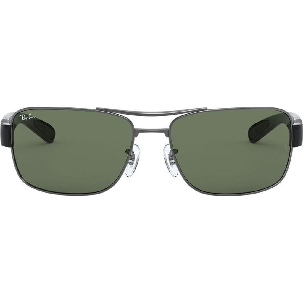RB3522, Gunmetal/Green Lenses