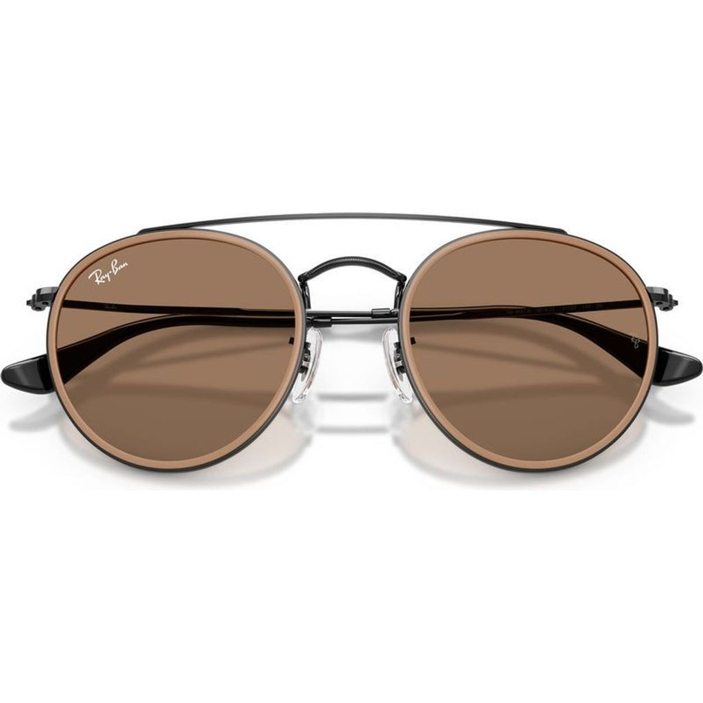 RB3647N, Black/Brown Glass Lenses