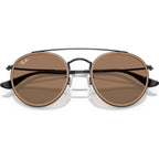 RB3647N, Black/Brown Glass Lenses
