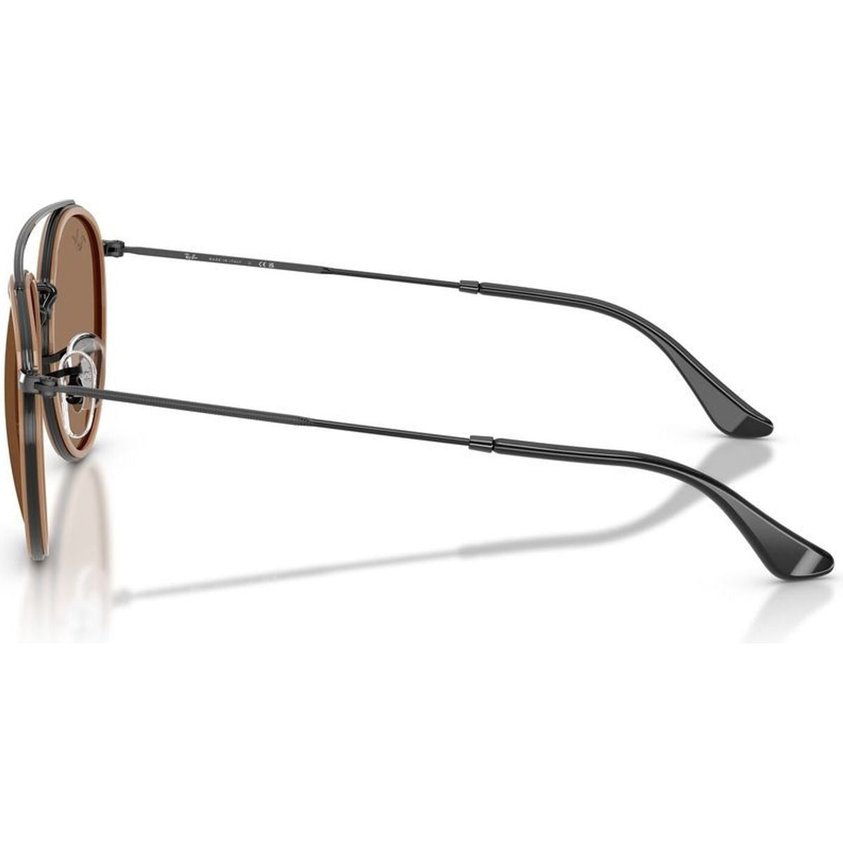RB3647N, Black/Brown Glass Lenses