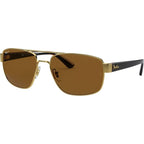 RB3663, Gold/Brown Polarised Glass Lenses